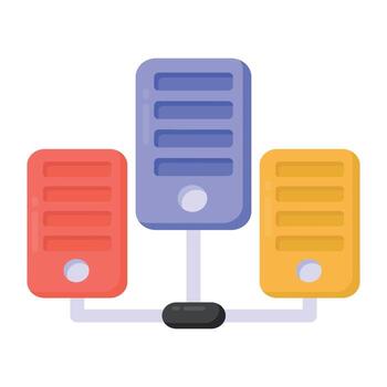 Data  Server Hosting vector