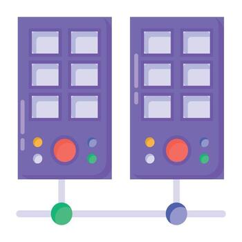 servidor de datos en la nube vector