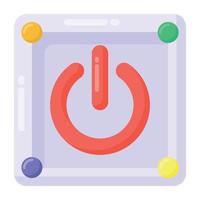 Power Button switch vector