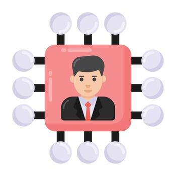 Microchip  electronic device vector