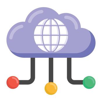Cloud Data Servers vector