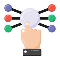 Touch Technology network vector