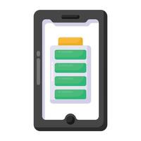 Mobile Battery charging vector