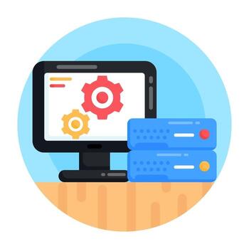 Shared Server Database vector