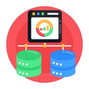 Shared Database  Server vector