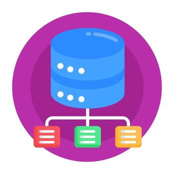 Shared Database  Server vector