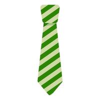 corbata decorada con elementos para el día de san patricio. vector estilo de dibujos animados