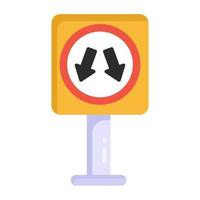 Road Traffic  Signpost vector