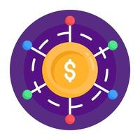 Financial Network and connection vector