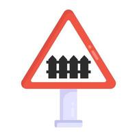 Road Fence Symbol vector