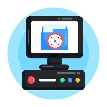 Backup Restore  System vector