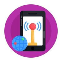Mobile Hotspot and signals vector