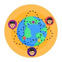 Global Communication Network vector