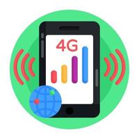 Mobile Networking and Signals vector