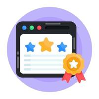 Web Quality Award vector