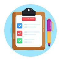 Checklist and todo List vector