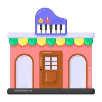 Piano and Music  Shop vector