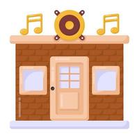 Music Studio Building vector