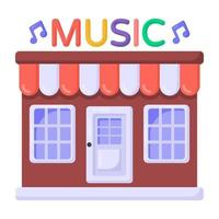 tienda de estudio de música vector