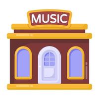 tienda de estudio de música vector