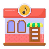 tienda de estudio de música vector