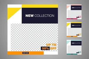 Suitable for social media posts templates and web or internet ads. vector