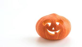 Halloween pumpkins smile and scrary eyes for party night photo