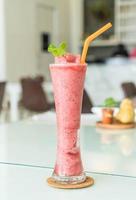 Mixed berries smoothie in cafe photo