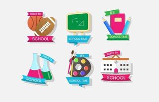 Set of Back to School Icons vector