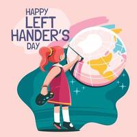 International Left Handers Day Concept vector