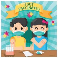 Proud to be Vaccinated vector