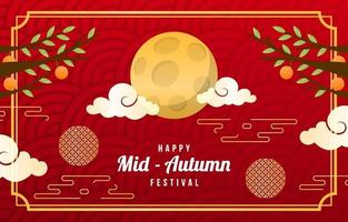 Mid-Autumn Festival Background vector