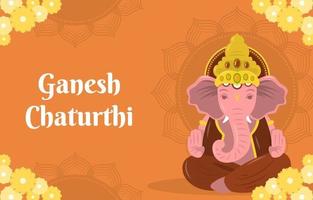 Ganesh Chaturthi India Background vector