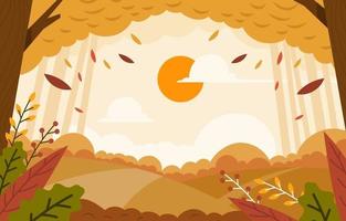 Autumn Scenery Background vector