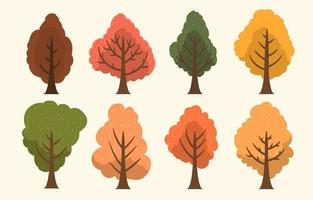 Autumn Tree Collection vector