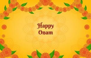 fondo de fiesta de onam india vector