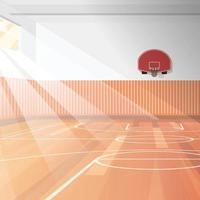Indoor Basketball Court vector