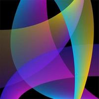 Abstract gradient fluid elements line pattern vector