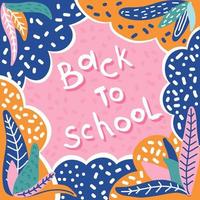 Back to school. Childish art for design school party advertising vector