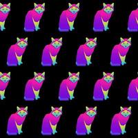 Abstract rainbow seamless pattern background. vector