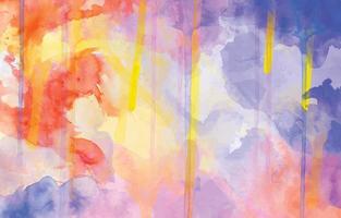 Colorful Watercolor Background Template vector