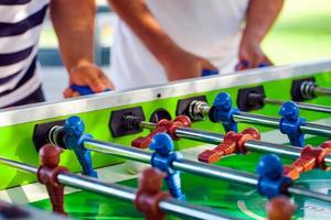 Sport Football Game Playing on Table Soccer photo