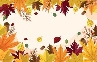 fondo floral de otoño vector