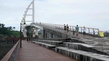 ponte de lapso de tempo saeyeongyo na ilha de Jeju, Coreia do Sul video