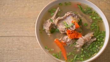 Spicy pork backbone soup video