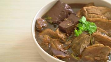 Pot stew duck or steamed duck with soy sauce and herbs video