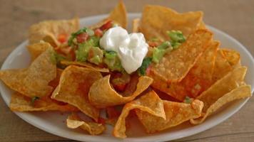 croustilles de tortilla aux nachos mexicains video