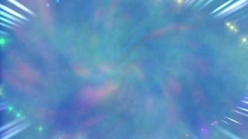 fundo azul iridescente luminoso abstrato. video