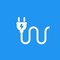 electric plug icon, vector