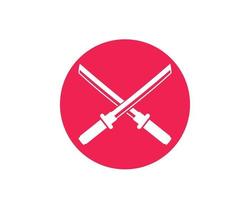 katana, japanese swords vector icon